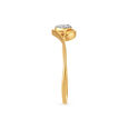 Dainty Diamond and Gold Ring,,hi-res 3
