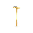 Sleek Gold and Diamond Finger Ring 3