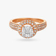 Regal Halo Diamond Finger Ring 2