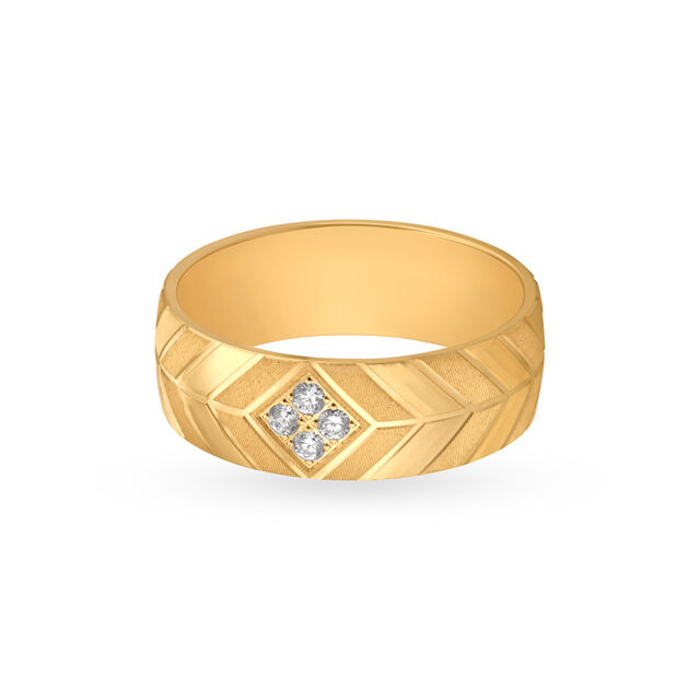 Bold Dual Toned Diamond Ring,,hi-res 2