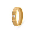 Sophisticated 4 Stone Geometric Diamond Gold Finger Ring,,hi-res 