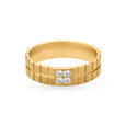 Sophisticated Geometric 4 Stone Diamond Gold Finger Ring,,hi-res 2