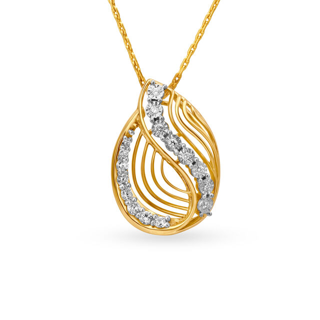 Artistic Diamond studded Pendant 