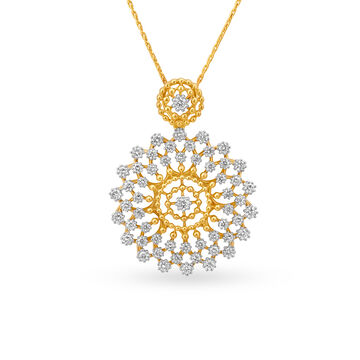 Debonair Floral Diamond Pendant