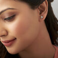 Geometric Cluster Diamond Earrings 2