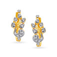 Fancy Vine- Inspired Diamond Hoop Earrings,,hi-res 3