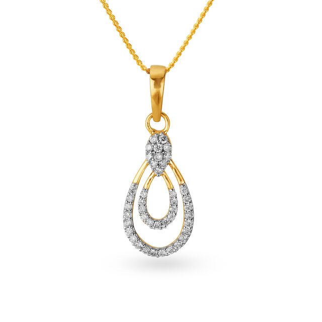 18 Karat Gold and Diamond Pendant,,hi-res 