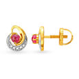 Enchanting Ruby Seven Stone Diamond Stud Earrings,,hi-res 2