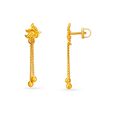 Elegant Yellow Gold Floral Cascade Earrings,,hi-res 2