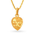 Diminutive Yellow Gold Leaf Pendant,,hi-res 