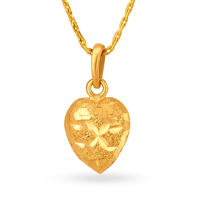 Diminutive Yellow Gold Leaf Pendant,,hi-res 