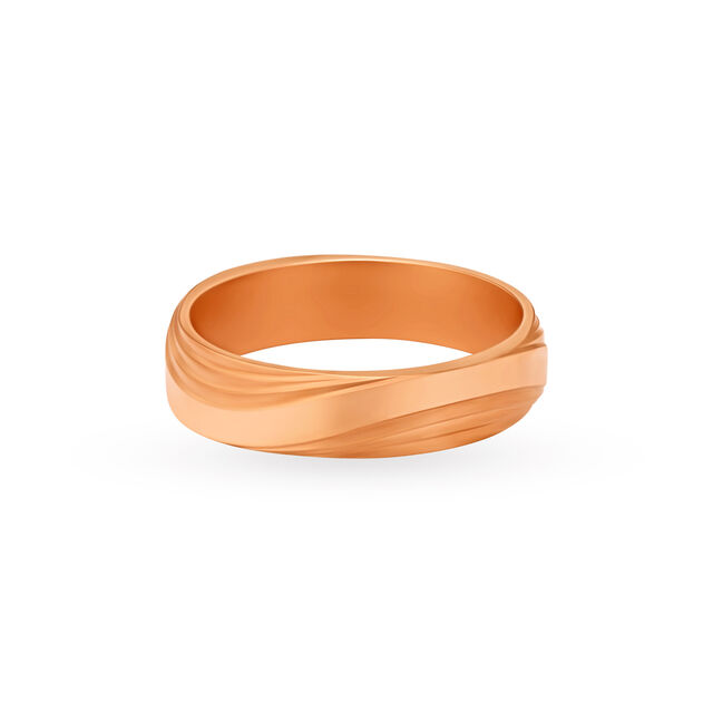 Classy Wavy Ring in Rose Gold,,hi-res 2