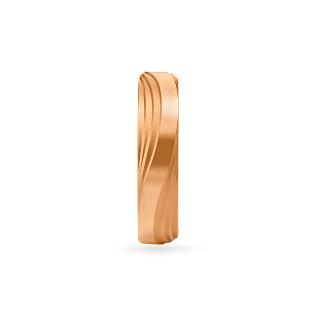 Classy Wavy Ring in Rose Gold,,hi-res 3