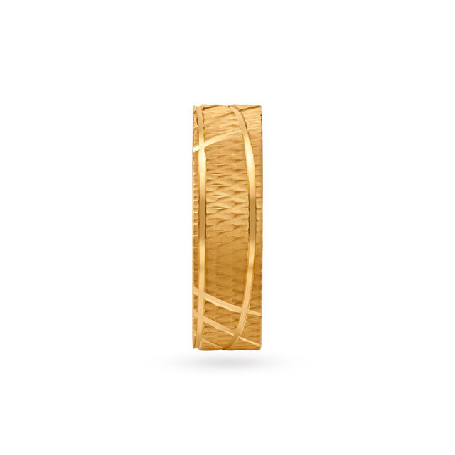 Captivating Textured Gold Finger Ring,,hi-res 3