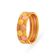 Hexagonal Ring in Yellow and Rose Gold,,hi-res 2