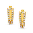 Chic Hoop Earrings with Un-cut Diamonds,,hi-res 
