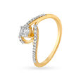 Modern Twisted Engagement Ring,,hi-res 