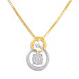 Tanishq Diamond Treats 18 Karat Yellow Gold Diamond Pendant,,hi-res 
