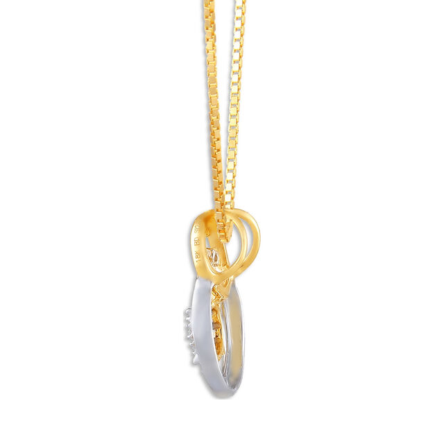 Tanishq Diamond Treats 18 Karat Yellow Gold Diamond Pendant,,hi-res 2