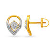 18 Karat Yellow Gold Diamond Stud Earrings,,hi-res 2