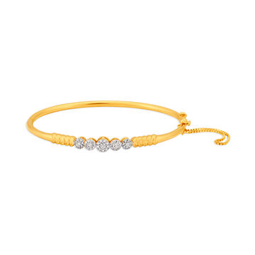 Yellow Gold Diamond Bangle