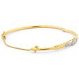 Yellow Gold Diamond Bangle 2