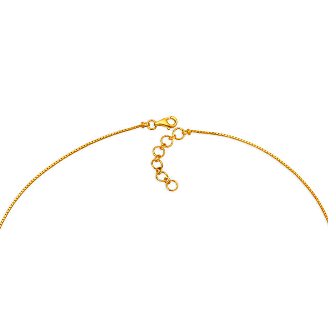 Sleek Dainty Diamond Embellished Gold Necklace Set,,hi-res 3