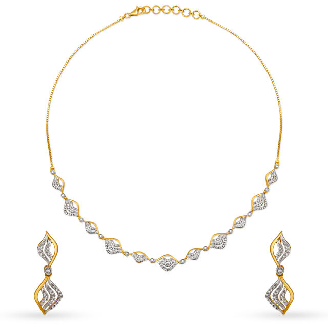 Ethereal Diamond Necklace Set,,hi-res 