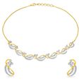 Cascading Filigree Diamond Necklace Set 