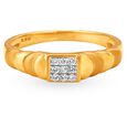 Stunning Geometric Scallop Diamond Ring for Men 2