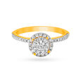 Enthralling 18 Karat Gold And Diamond Cluster Ring 3