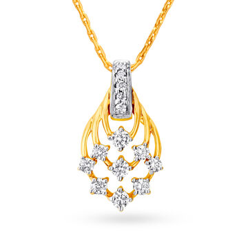 Dazzling Diamond and Gold Pendant