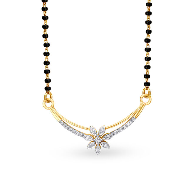 Charming Diamond Mangalsutra Pendant,,hi-res 2
