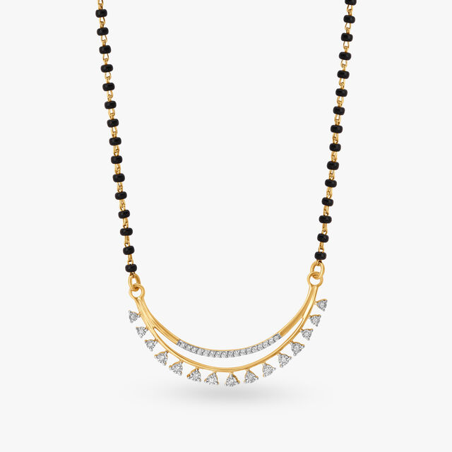 Contemporary Stunning Diamond and Gold Mangalsutra,,hi-res 