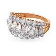 Intricate 18 Karat Rose Gold And Diamond Statement Ring 4