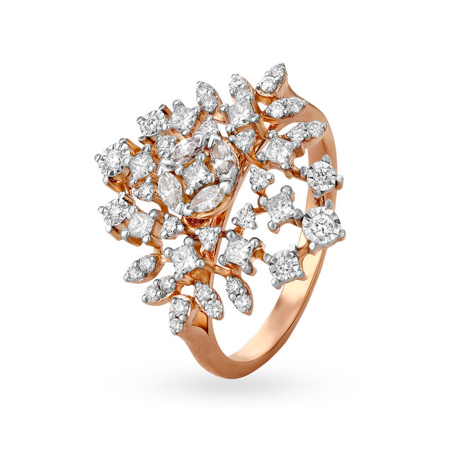 Regal Gold and Diamond Finger Ring,,hi-res 