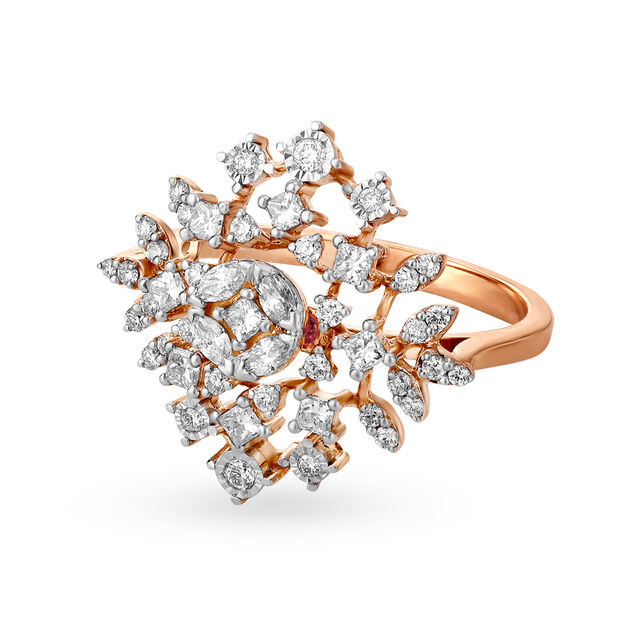 Regal Gold and Diamond Finger Ring,,hi-res 4