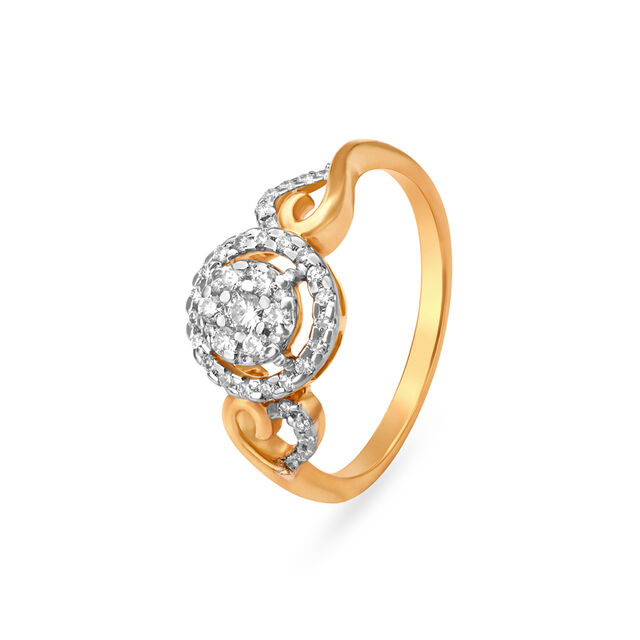 Intricate Diamond Finger Ring