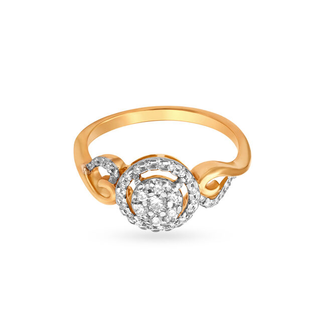 Intricate Diamond Finger Ring