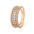 Elaborate Multi Stone Rose Gold and Diamond Mesh Ring,,hi-res 