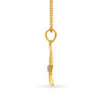 Eloquent Leaf Motif Diamond Pendant,,hi-res 2