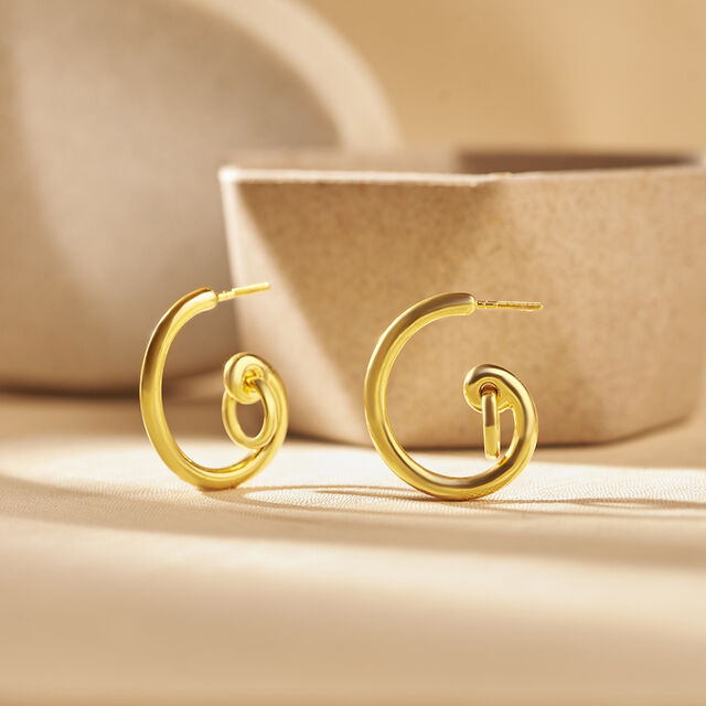 Dainty Gold Hoop Bali Earrings,,hi-res 