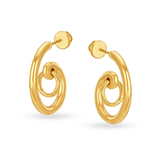 Dainty Gold Hoop Bali Earrings,,hi-res 3