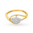 Eye Shape Diamond Finger Ring,,hi-res 2