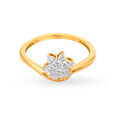 Enrapturing 18 Karat Yellow Gold And Diamond Floral Ring,,hi-res 2
