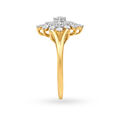 Deluxe Rhombic Design Diamond Finger Ring 3