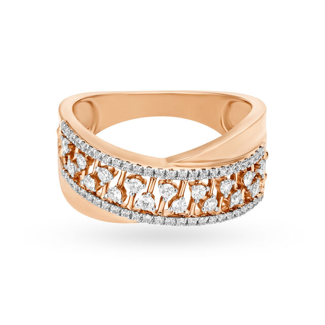 Dazzling Rose Gold and Diamond Ring