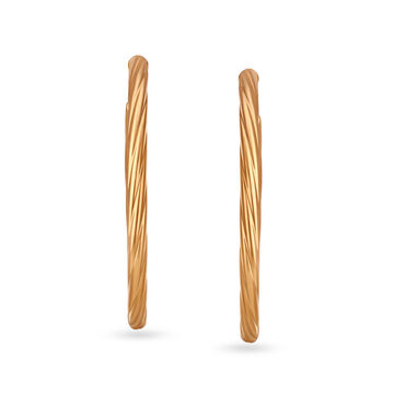 Sophisticated Gold Hoop Earrings