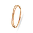Urbane Yellow Gold Ribbed Bangle,,hi-res 2