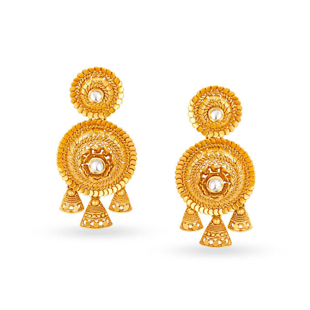 Glorious Gold Pendant and Earrings Set,,hi-res 2